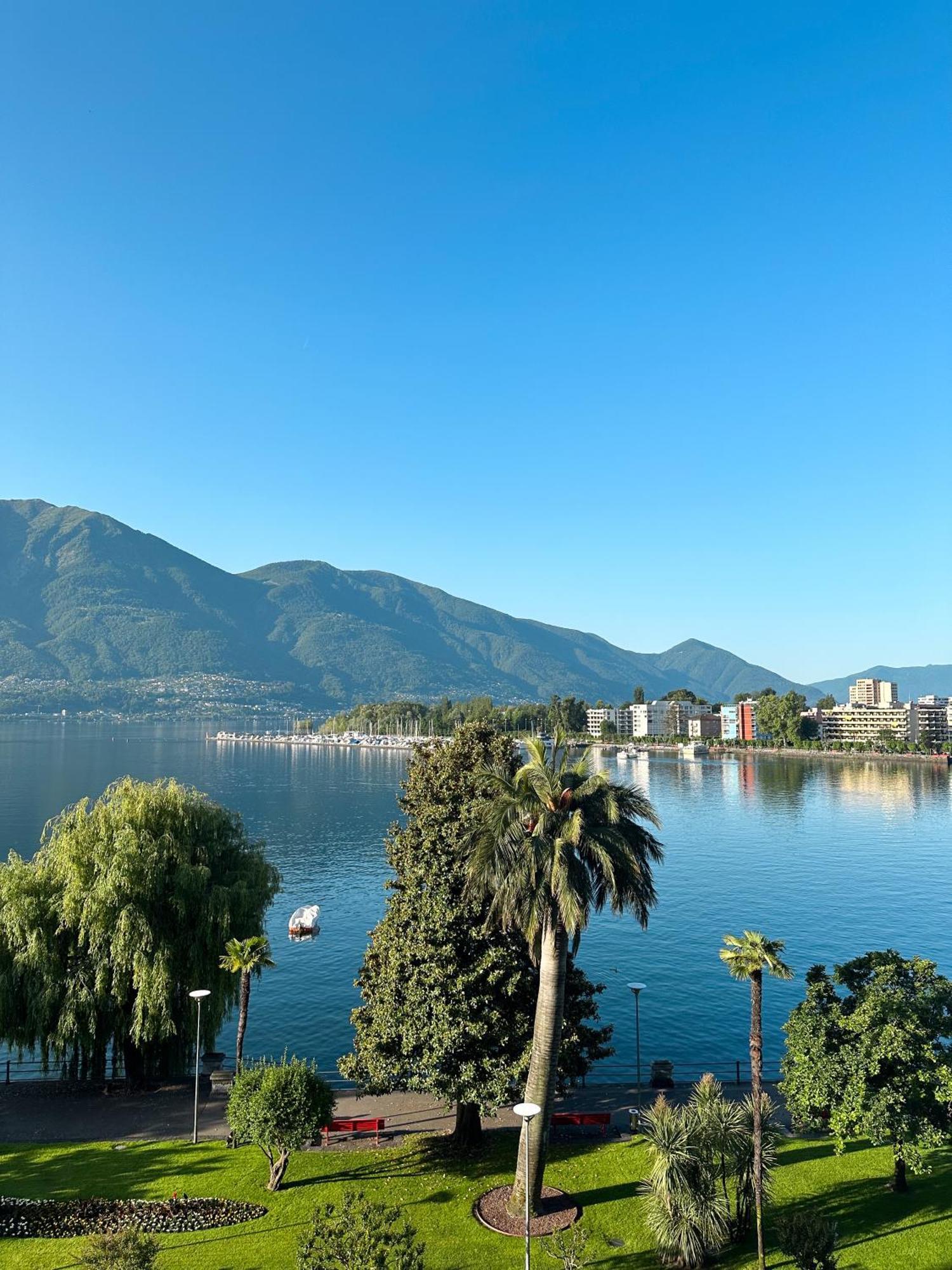 Hotel La Palma Au Lac Locarno Exterior foto