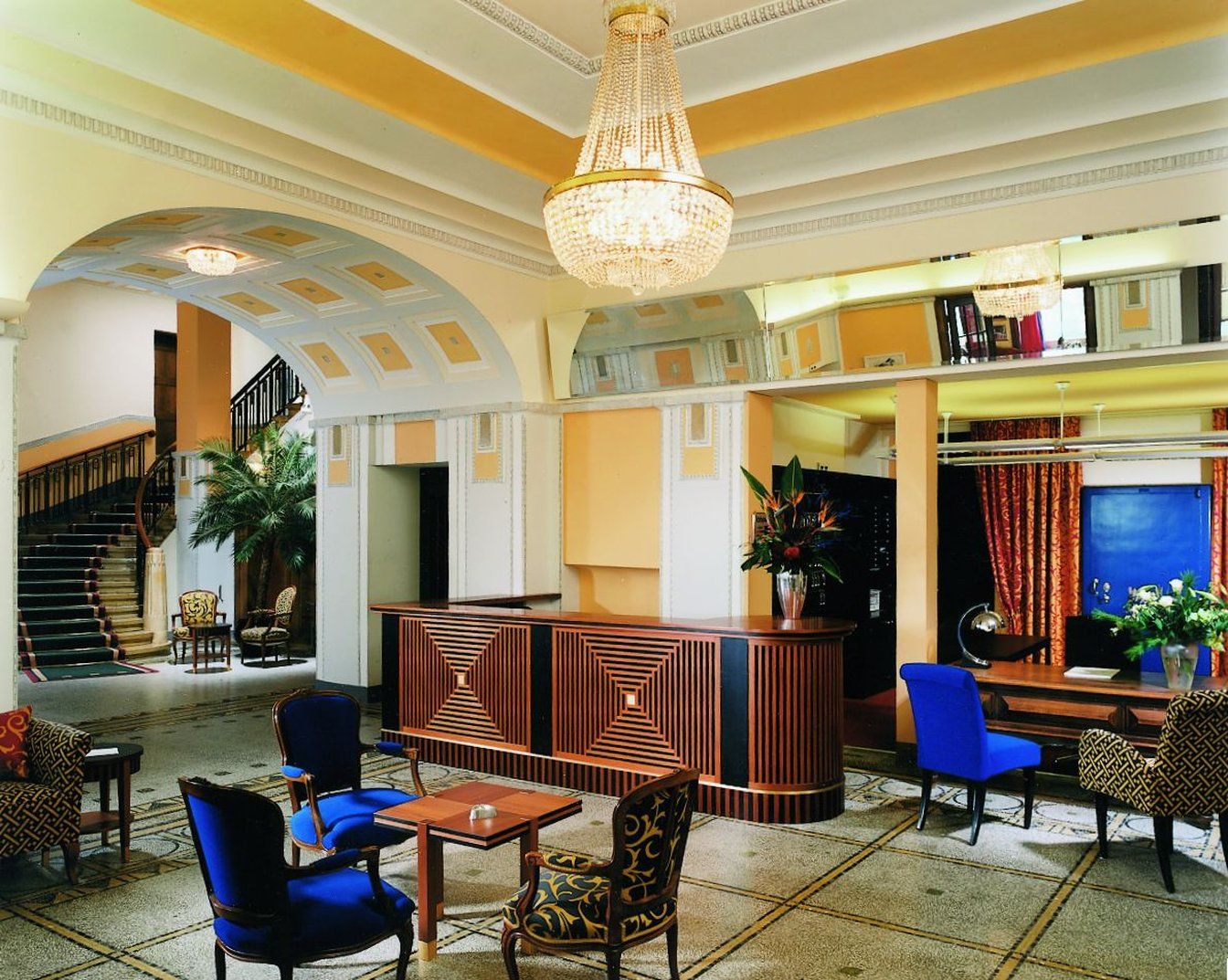 Art Deco Hotel Montana Lucerna Interior foto