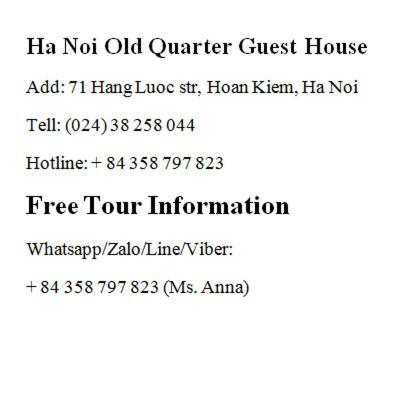 Hanoi Old Quarter Guest House Exterior foto