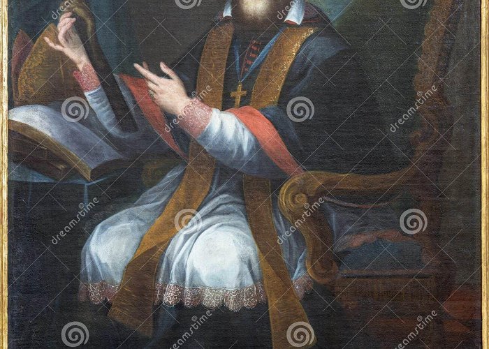 Church of St. Francis ANNECY, FRANCE - JULY 10, 2022: the Painting of St. Francis De ... photo