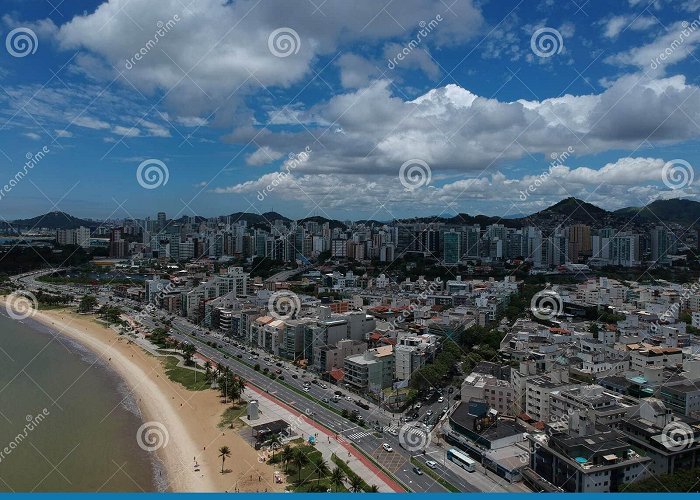 Camburi Beach Aerial View of Camburi Beach and Residential Buildings in Vitoria ... photo