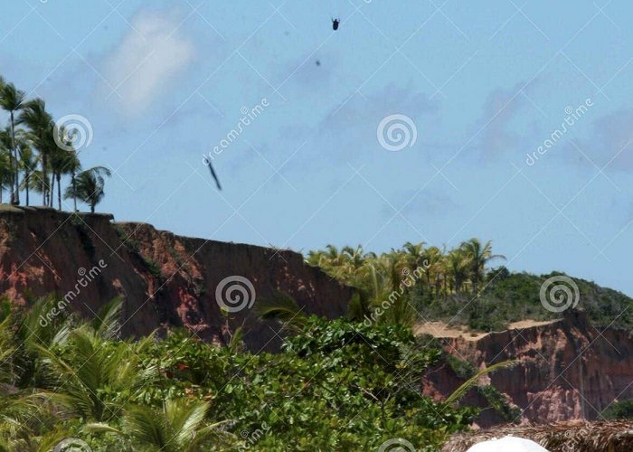 Taipe Beach Paragliding during Flight in Trancoso Editorial Stock Image ... photo