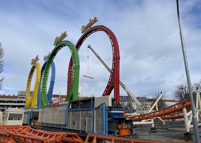 Prater Island OLYMPIA LOOPING] is currently getting build at [VIENNA PRATER ... photo
