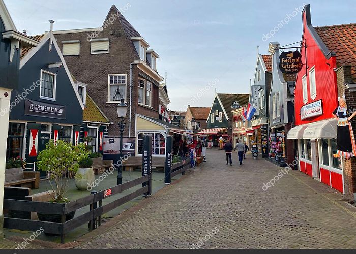 City Volendam Netherlands October 2019 Volendam Town North Holland ... photo