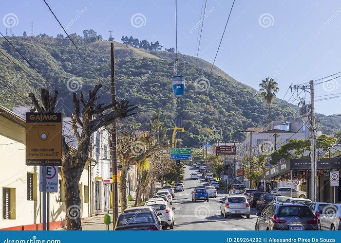 Cable Car The Cable Car that Connects the Downtown To the Highest Point of ... photo