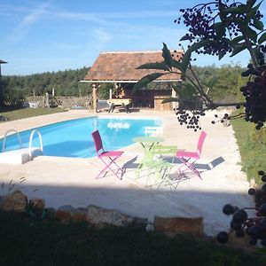 chambre d’hôtes spacieuse avec piscine et grande salle de bain Mostuéjouls Exterior photo