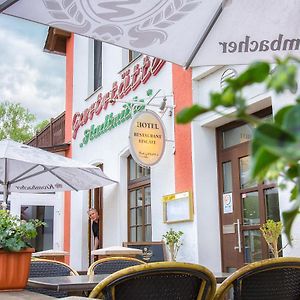 Hotel-Restaurant-Eiscafe Stadtmitte Bruck (Brandenburg) Exterior photo