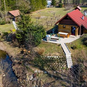 Wooden Cabin Zurej With Hot Tub Bukovje v Babni Gori Exterior photo