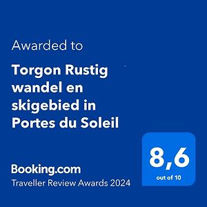 Torgon Rustig Wandel En Skigebied In Portes Du Soleil Exterior photo