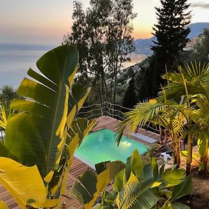 Modern Seaview Villa With Pool Above Monaco Grimaldi (Liguria) Exterior photo