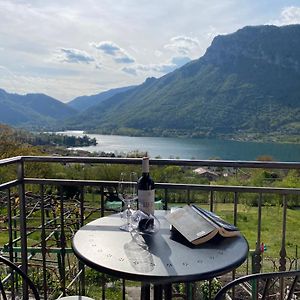 Casa Carla, Bis 4 Personen, Garten, Balkon Mit Blick Auf Den See Und Die Berge Crone Exterior photo