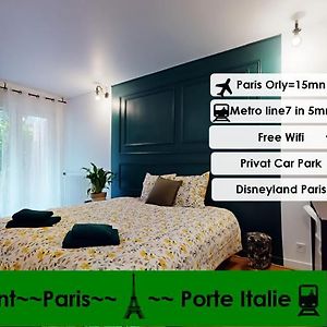 8 Persons-Paris Porte Italie-Moderne- Air Conditionne- Car Park And Wifi Le Kremlin-Bicêtre Exterior photo