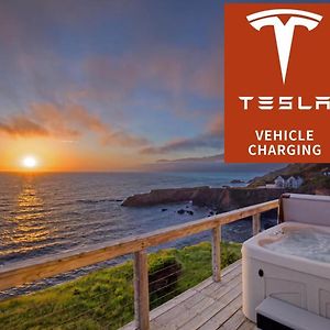 Exquisite Oceanview! By Oceanviewhottubs Oceanfront! Shelter Cove, Ca Tesla Ev Station Exterior photo