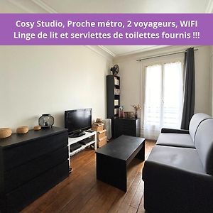 Cosy Studio - Proche Metro - 2 Voyageurs Levallois-Perret Exterior photo