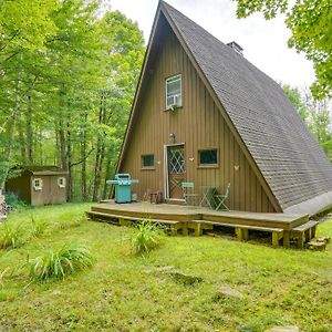 A-Frame Cabin In Becket Deck And Private Acreage! Exterior photo